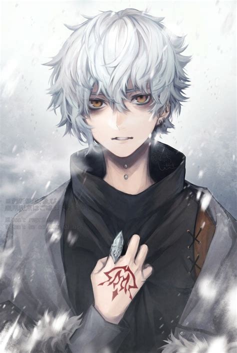 We hope you enjoy our growing collection of hd images to use as a background or home screen for your smartphone or computer. Anime Guy | Tattoo #Art | White/Silver Hair | Cold Weather ...