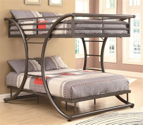 coaster bunks full over full contemporary bunk bed value city furniture bunk beds