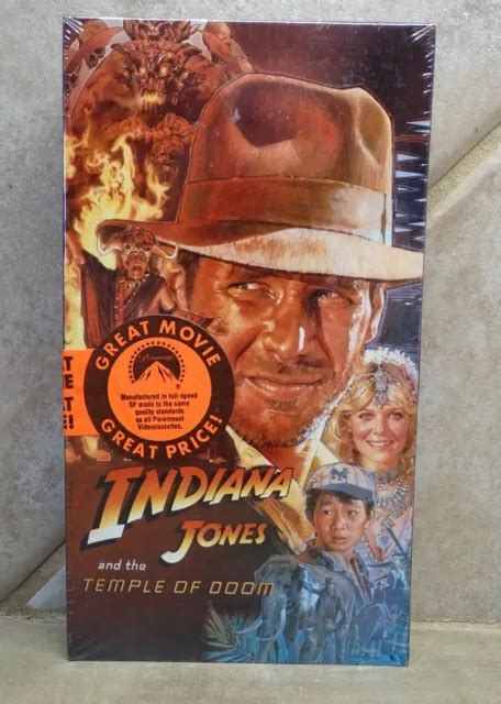 INDIANA JONES AND The Temple Of Doom Vhs Factory Sealed 9 99 PicClick