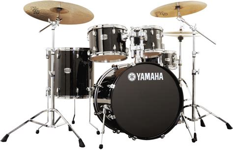 Yamaha Stage Custom Birch Drum Set Raven Black Sweetwater