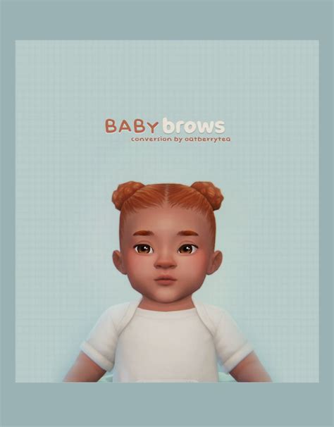 Sims 4 Cc Finds Sims Cc Brows Infant Teddy Hair Resou