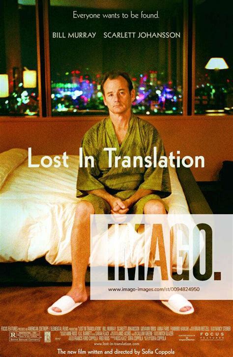 Bill Murray Characters Bob Harris Film Lost In Translation USA JP Director Sofia Coppola