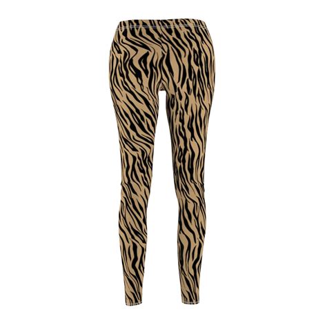 Zebra Stripe Leggings Zebra Stretch Pants Animal Print Etsy