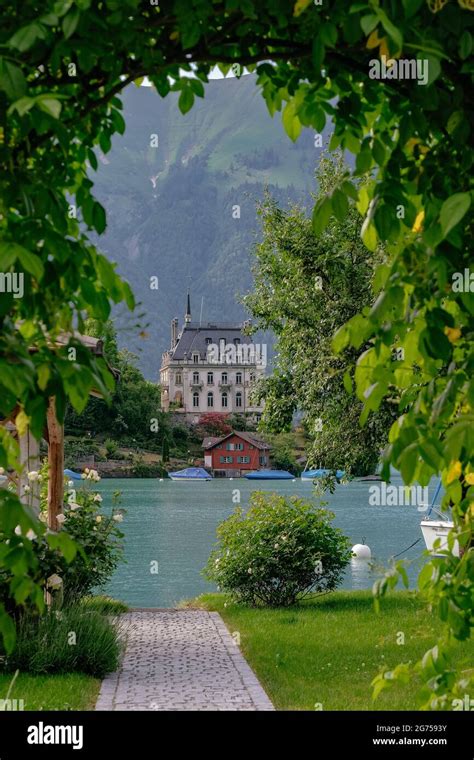 Seeburg Former Castle On Lake Brienz In Swiss Village Iseltwald