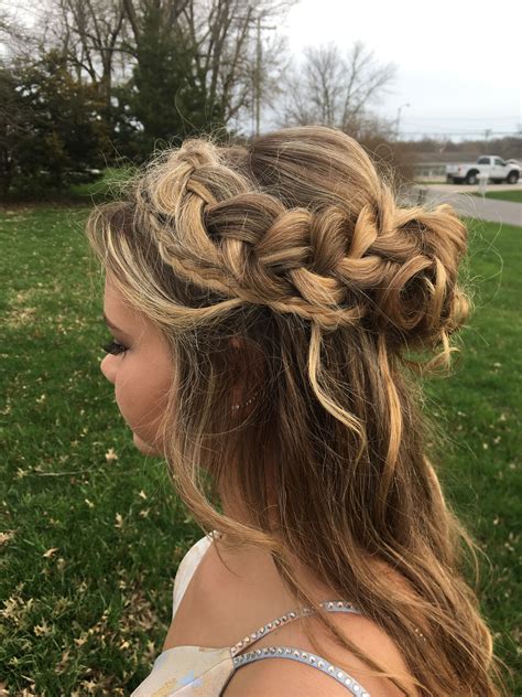 Half Up Half Down Braided Prom Hairstyles Free Download Goodimg Co