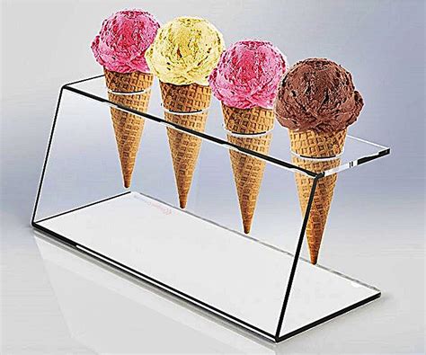 Holes Ice Cream Cone Holder Stand Unit Ice Cream Cone Cone Holder