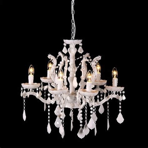 Gloss Acrylic White Chandelier Large By Cowshed Interiors