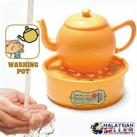LAVA Brand Hand Washing Pot 1 Set Teko Cuci Tangan Plastik Kendi