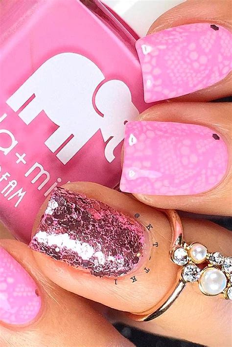 Daily Charm Over 50 Designs For Perfect Pink Nails Pink Manicure