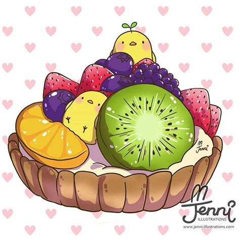🌸🐰 J E N N I 🐰🌸 On Instagram Fruit Tart 💖ﾟ ﾟﾉ🍓🍇🍊🌱 Fruittart
