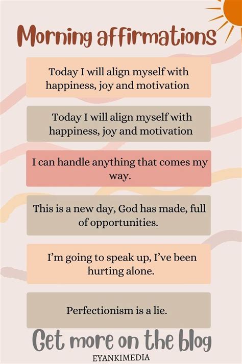 Affirmations For Women Morning Affirmations Daily Affirmations
