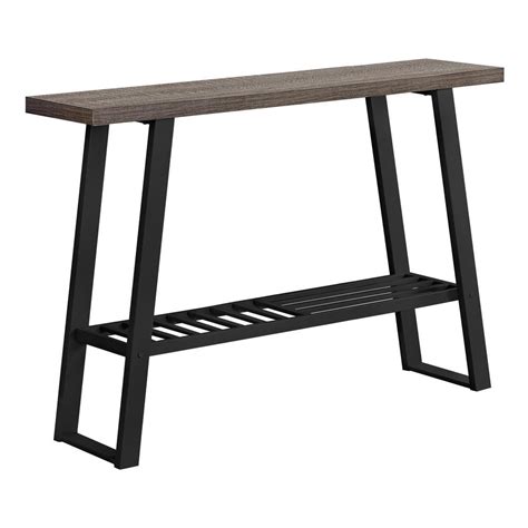 Unbranded Dark Taupe Console Table Hd2117 The Home Depot