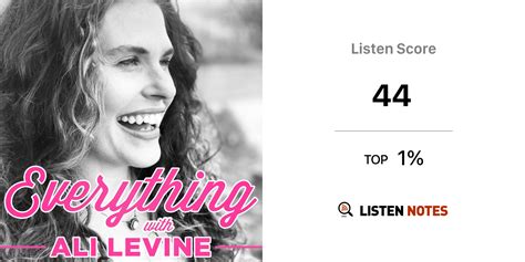 Everything With Ali Levine Podcast Ali Levine Listen Notes