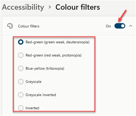 How To Change Color Filters In Windows 11