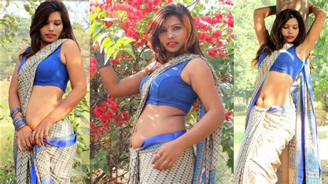 Saree Lover Indian Model Pinki Tiwari Letest Video Youtube