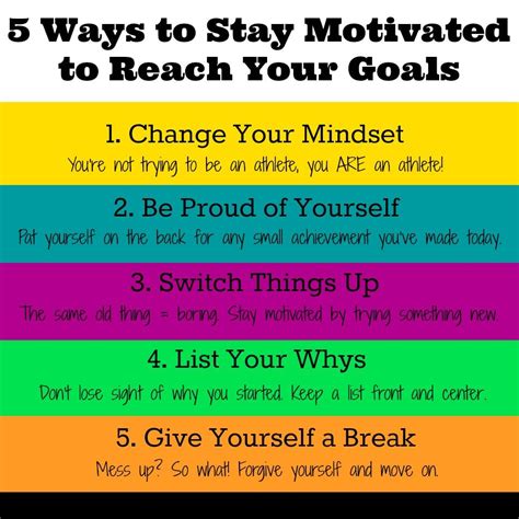 5 Tips To Stay Motivated To Reach Your Goals I Should Do That Pinterest
