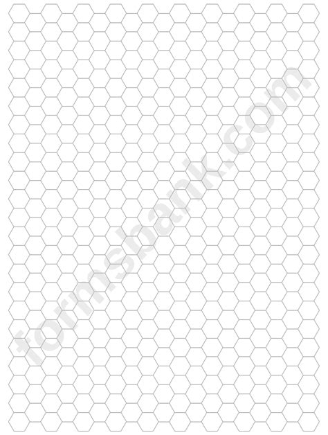 Printable Hexagon Graph Paper