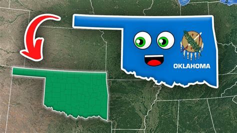 Oklahoma Counties And Geography 50 States Of America Youtube