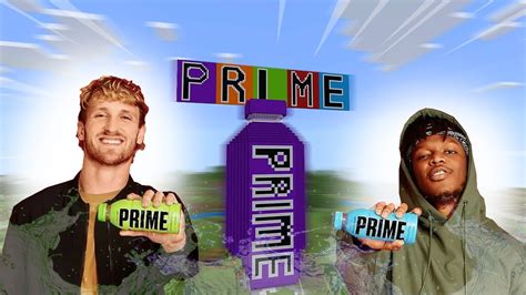 Building Ksi And Logan Paul Prime Hydration Drink Into Minecraft Youtube