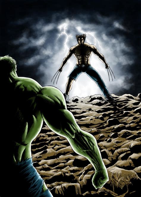 Hulk Vs Wolverine Colors By Tuax On Deviantart