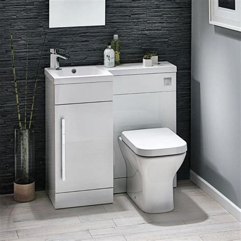 Bathroom sink and vanity unit b q. Harbour Icon 900mm Spacesaving Combination Bathroom Toilet ...