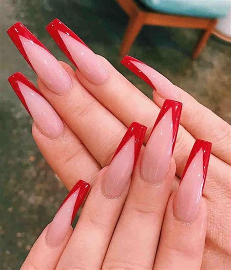 Exquisite Photo Cutenails In 2020 Red Acrylic Nails Holiday Acrylic