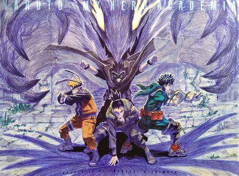 Art Naruto X My Hero Academia Poster By Masashi Kishimoto Rmanga