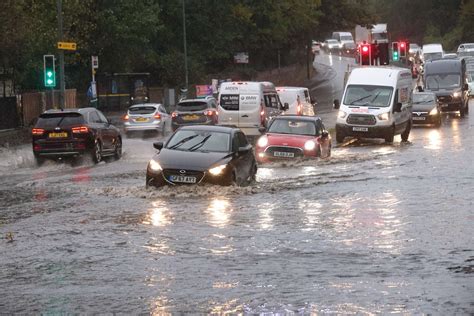 Heavy Rain And Flooding Causing Traffic Chaos In Kent