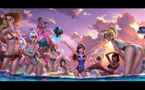 Download Wallpaper Overwatch Pool Party 859281 Hd