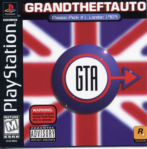 Grand Theft Auto Mission Pack 1 London 1969 1999 Playstation Box