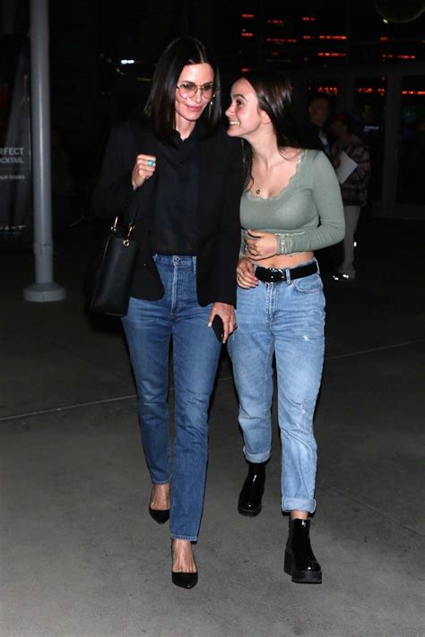 Courteney Cox And Her Daughter Enjoys A Movie At Arclight In Hollywood