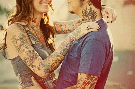 Tattooed Couple Couple Tattoos Love Tattoos Body Art Tattoos Crazy Tattoos Awesome Tattoos