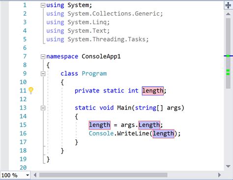 Net Visual Studio Highlight Occurrences Of Selected Word