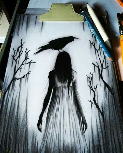 Pin By ءالاء🍃 On Sketches Scary Drawings Dark Art Drawings Scary Art