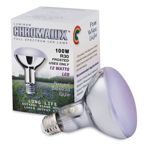 Chromalux Full Spectrum Led Light Bulb 12w R30 Natural White Michaels