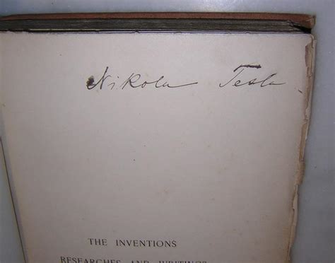 Inventions Researches Writings Of Nikola Tesla St Edition Signed Par Tesla Martin