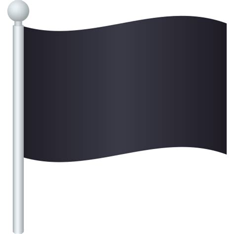 Emoji 🏴 Drapeau Noir à Copiercoller Wprock