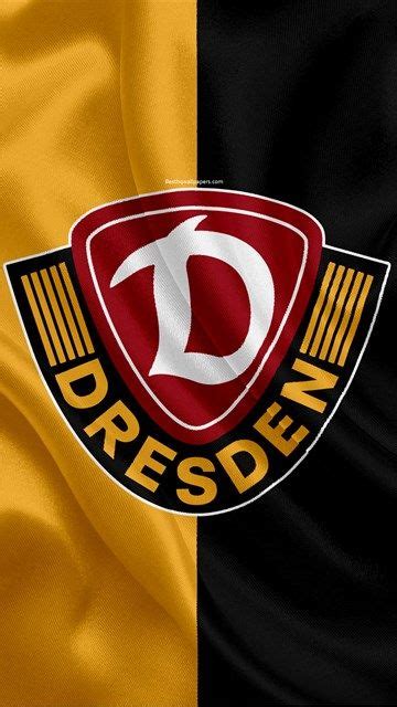 Dynamo dresden logo alt : sg dynamo dresden, 4k, gelb schwarz seide-flag, fussball ...