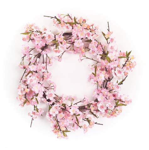 Cherry Blossom Wreath 215d Polyester In 2021 Cherry Blossom Decor