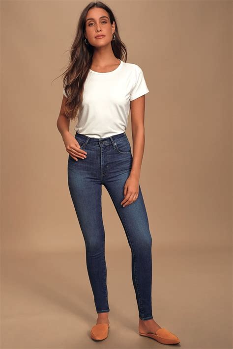 Levis Mile High Tempo Super Hot Skinny Jeans High Rise Jeans Lulus