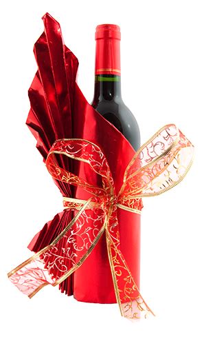 Buy them individually or in packs, with a simple or more extravagant design: How to Wrap a Wine Bottle as a Gift