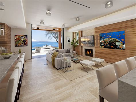 Post Modern Contemporary Oceanfront Mansion In Santa Barbara