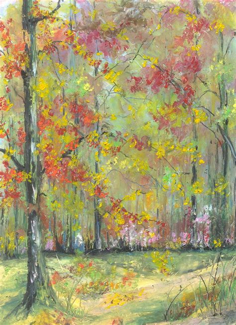 Fall At The Buffalo River National State Park Painting By Robin Miller