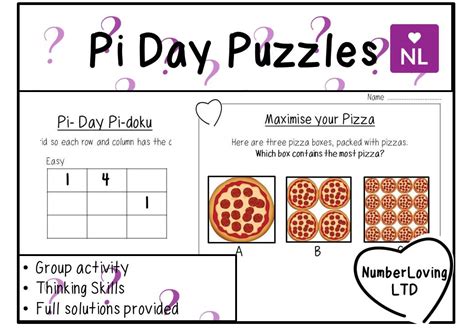 The rules are a little different from standard sudoku, in part because the blocks ar… Pi Day Puzzles | Number Loving