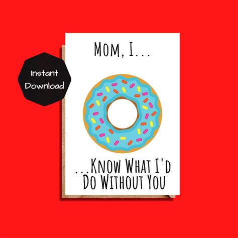 Printable Mothers Day Card Funny Card For Mom Mom Etsy