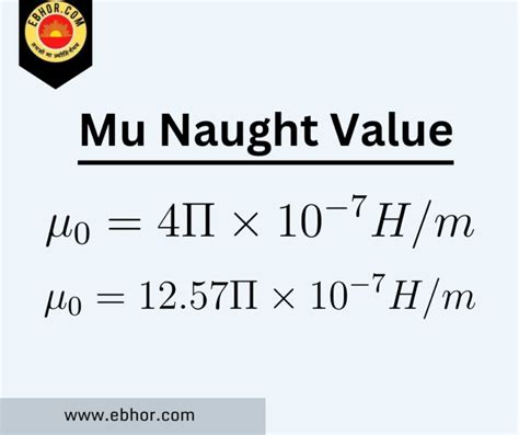 What Is Mu Mu Naught Value
