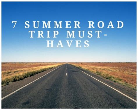 7 Summer Road Trip Must Haves Just A Pinch