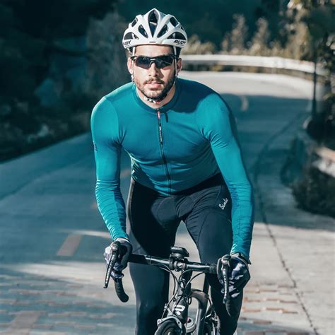 Santic Men Cycling Jersey Long Sleeves Fit Comfortable Sun Protective Road Bike Tops Mtb Jerseys