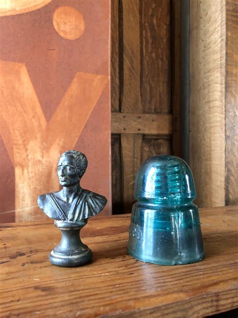 Vintage Julius Caesar Brass Bust Mini Bust Miniature