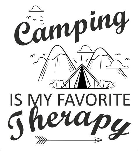 Here are some funny camping quotes you will enjoy. Camping Is My Favorite Therapy | DIY Vinyl Camping Quotes ...